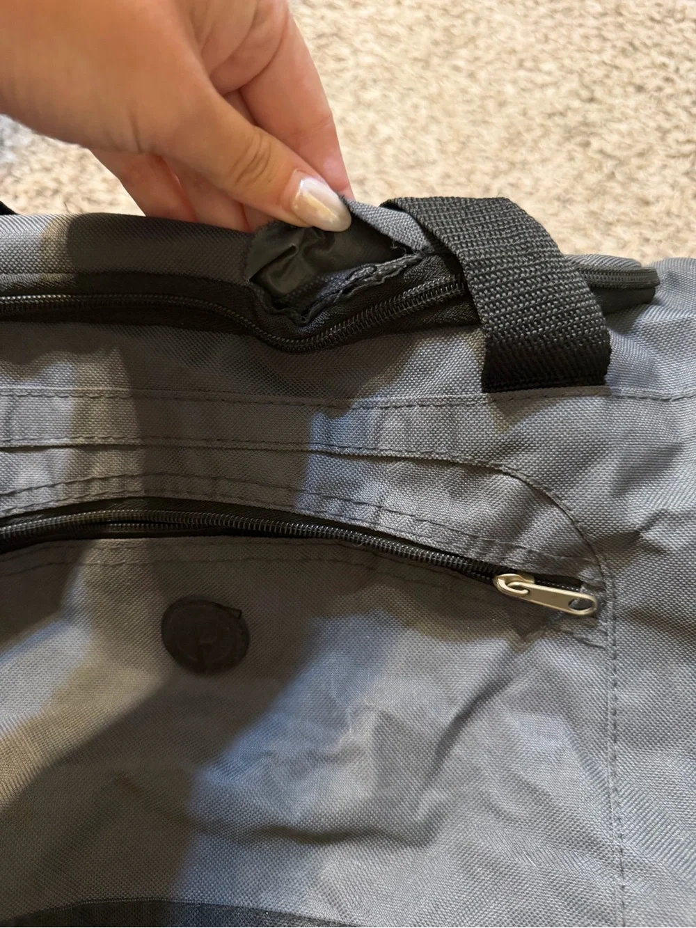 Protege gym school travel duffel bag.